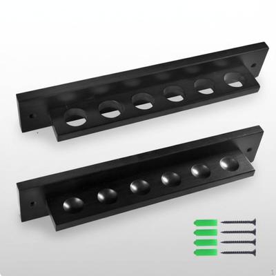 Estante de Pared para 6 Tacos de Billar Montado en Madera Soporte para Tacos de Billar Ahorro de Espacio de Madera para Cueva de Hombre,