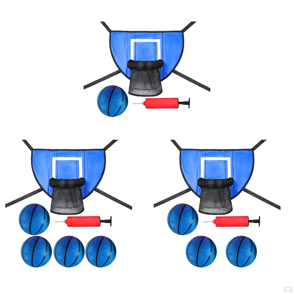 Trampoline Basketball Hoop for Kids with Pump and Ball Lightweight Backboard 1