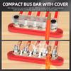 2 Stück BB100-T5M6 150A Automotive Sammelschiene Sammelschiene Sammelschiene Kupfer Sammelschiene Automotive Verkabelung Sammelschiene Führung