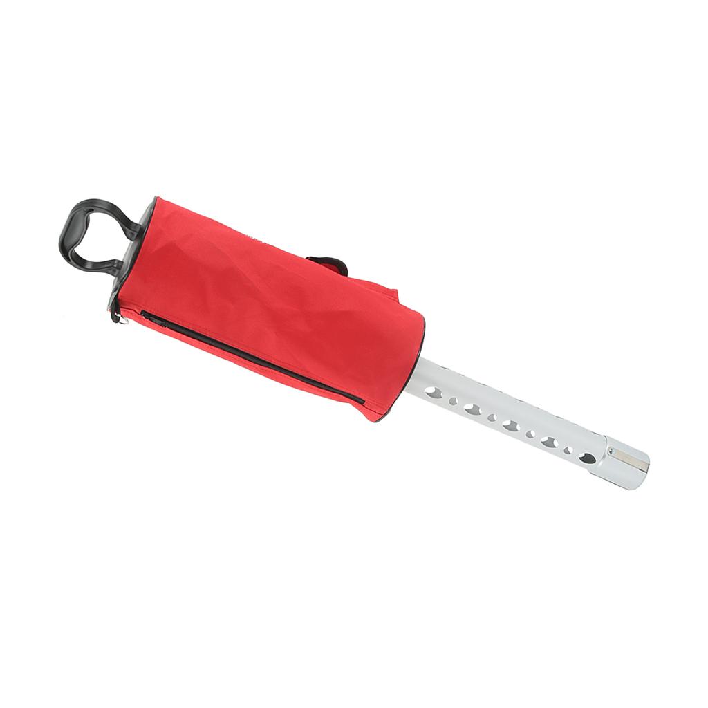 Golf Ball Retriever Aluminum Alloy Tube Large Capacity Ball Shagger for Golf Course Red