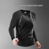 Herren Quick-Dry Langarm Fitnessbekleidung für Herbst/Winter - Hohe Elastizität Lauf-, Fußball-, Basketball-Trainingsshirt