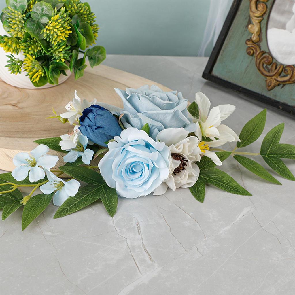 PEW Flowers Wedding Ceremony Aisle Durable Chair Back Flower Chair Decorations for Party Concerts Engagement Holidays Ceremony