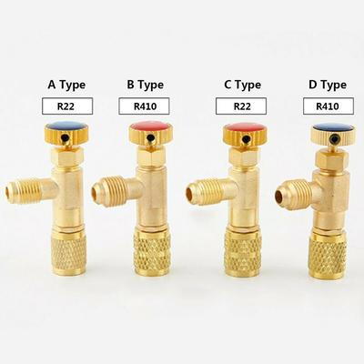 Klimaanlage Fluorid Sicherheitsventil A/C Anti-Luftleck Messing
