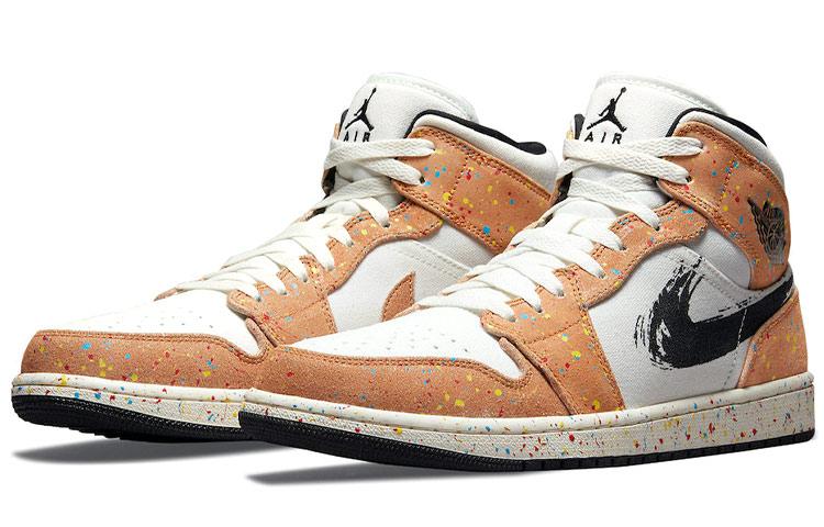 Air Jordan 1 Mid Se 'Brushstroke Paint Splatter' DA8005-100