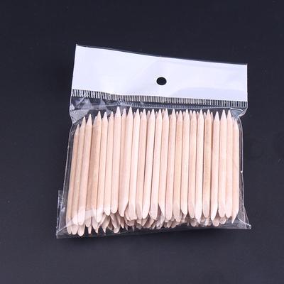 100 Stück/50 Stück Doppelend-Nagelkunst-Holzstäbchen, Nagelhautschieber, Entferner, Pediküre, Maniküre-Werkzeug-Set