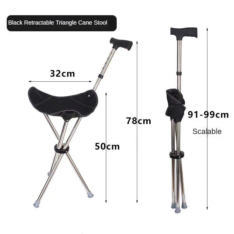 

Уличный альпинизм Гора Пляжное кресло Выдвижной Складной Прямой трость Стул Помощь пожилым людям Ходьба Отдых Ручное кресло