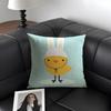 Cartoon Animals Cushion Cover Natural Linen Organic Fabric DoubleSided Printing Sofa Home Decor Gift Pillow Case