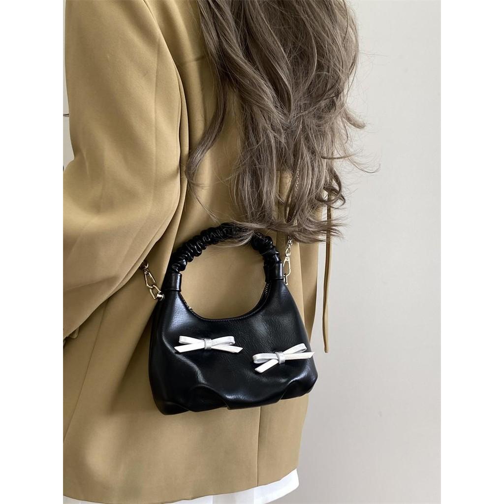 IELGY All-Match Bowknot Portable Shoulder Messenger Bag