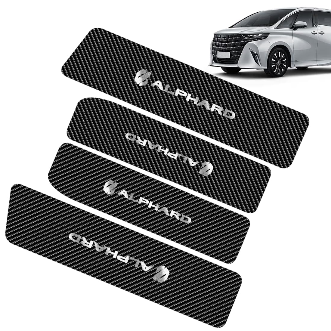 

GOODGOODCAR Защитные накладки на пороги и накладки на пороги для Alphard 40 серии 2023 года выпуска до января Новые Jimny и Nomad Интерьер Сусальное золото и Золотой Прочный Легкий