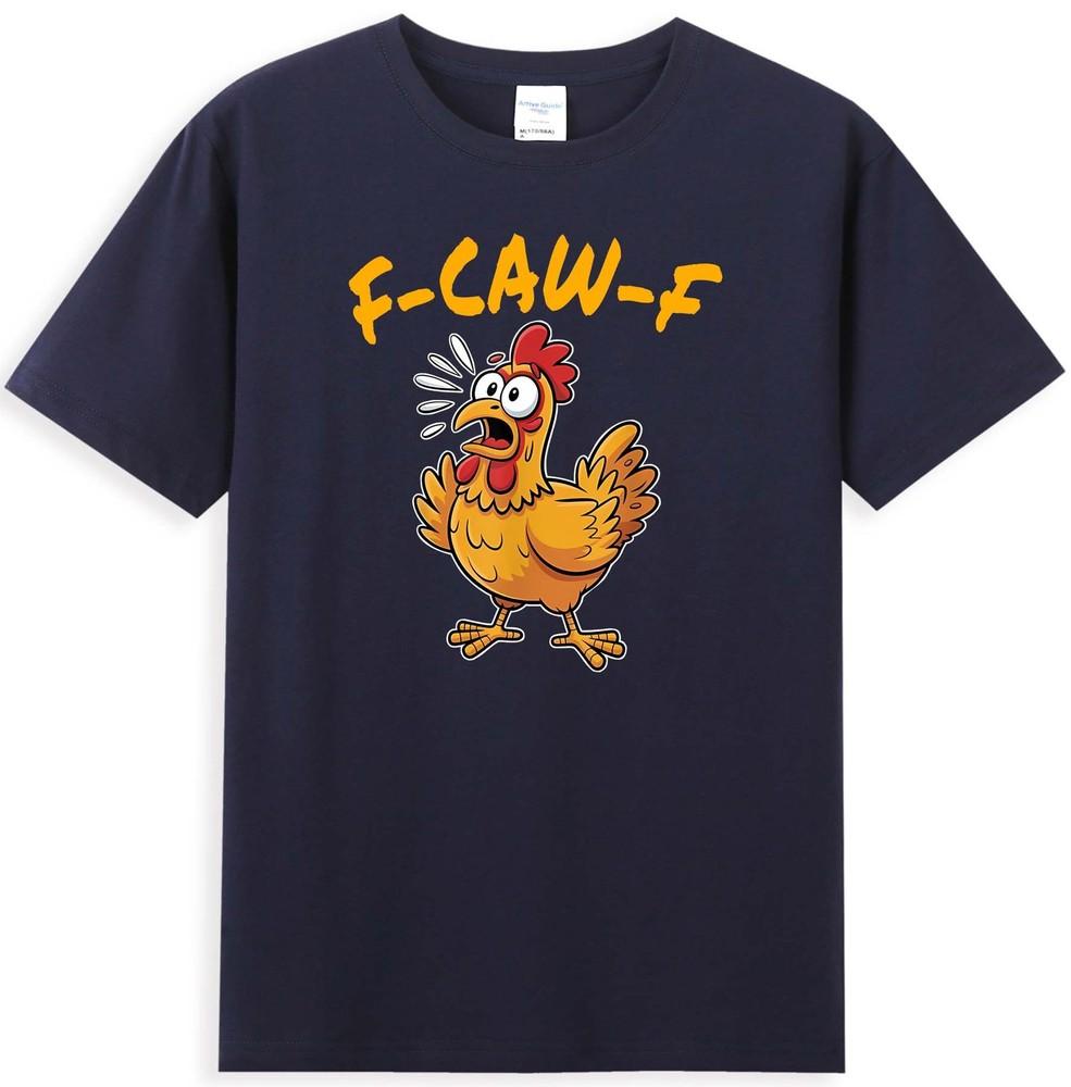 FCawF Chicken Funny Fcawf Chicken Graphic Meme Quote Retro Unisexs TShirt