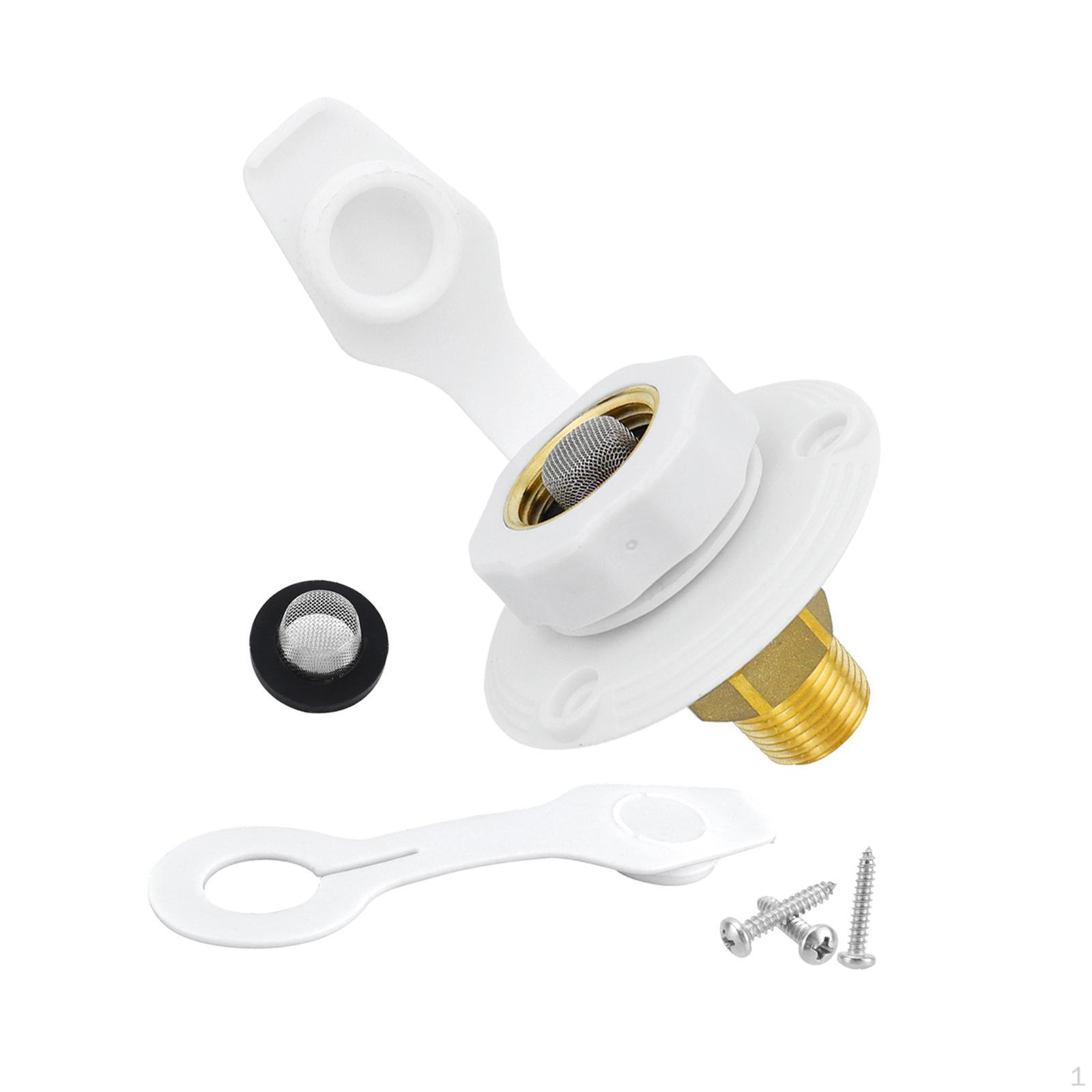 

Замена подключения городской воды для автодома с клапаном, заливная горловина 3/4 дюйма NH GHT, 1/2 белый