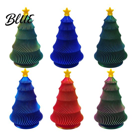 Pocket-sized Sensory Toy 3D Printed Christmas Tree Fidget Toy Lightweight Mini Desktop Ornament
