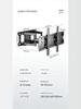 Adjustable Rotating TV Wall Mount Bracket, Retractable & Foldable, Fits 32-80 Inch TVs.