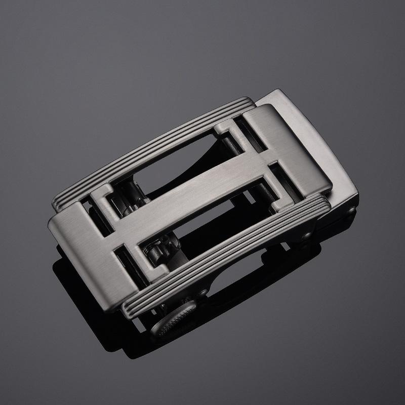 Men's Rectangle Auto Lock Belt Buckle Single 4.0 Points Zinc Alloy Vintage Jeans Button Flat Toothless Exquisite Workmanship