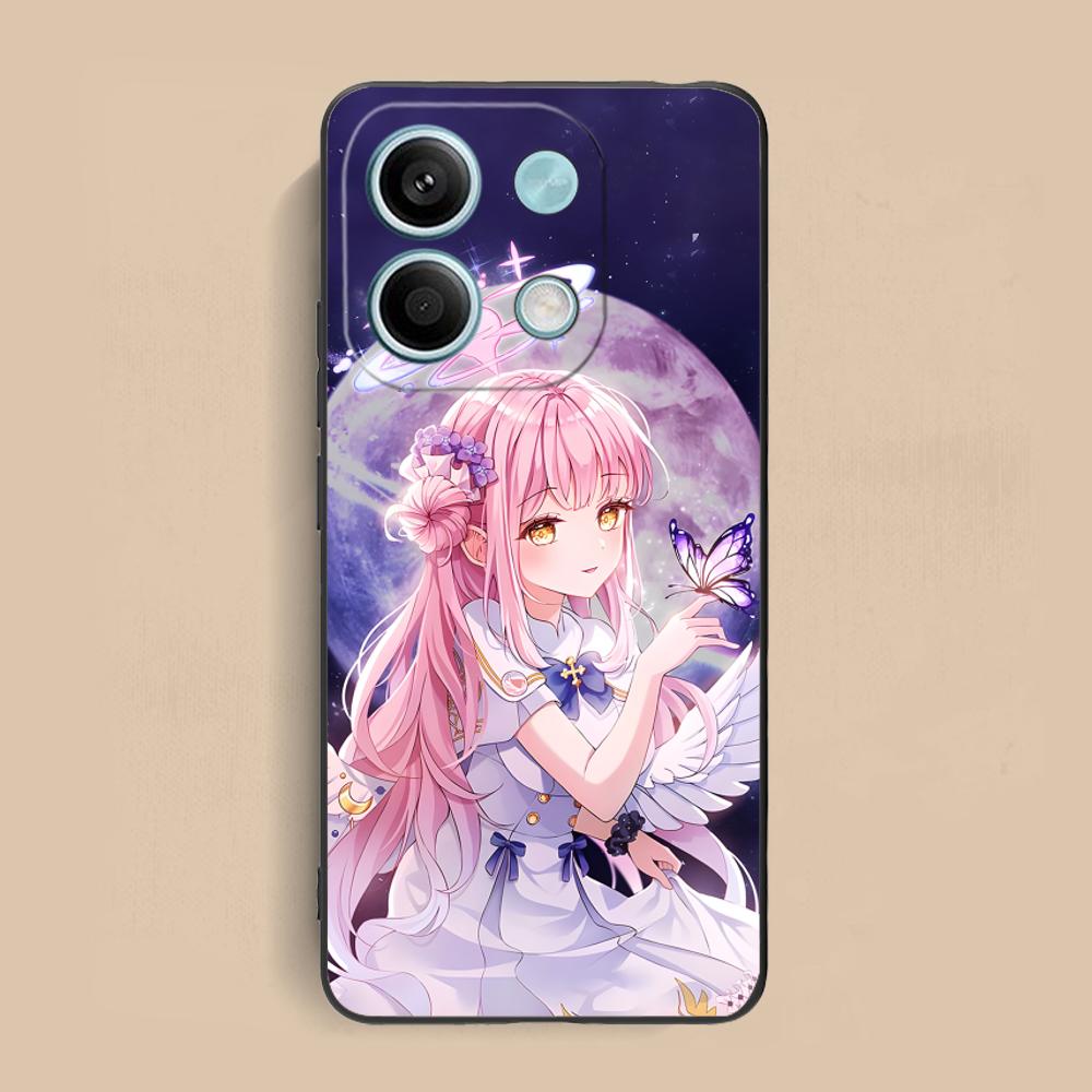 Blue Archive Misono Mika Phone Case for Xiaomi Redmi Note 14 13 12 11 S Pro Plus 4G 5G Colorful Printing Cover Smartphone Luxury