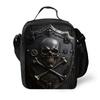 Lässige Totenkopf-Schultergurt-Isolierte Lunchtaschen 2D Flache Cartoon-Jungen/Mädchen Kinder Picknick Lebensmittelaufbewahrung Lunchbox-Tasche Thermisch