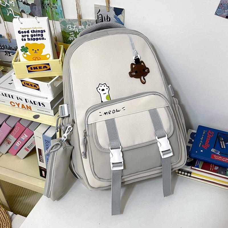 School Bag New High-value College Style Fresh and Sweet Backpack Junior High School Students Lightweight Spring Outing Backpack
