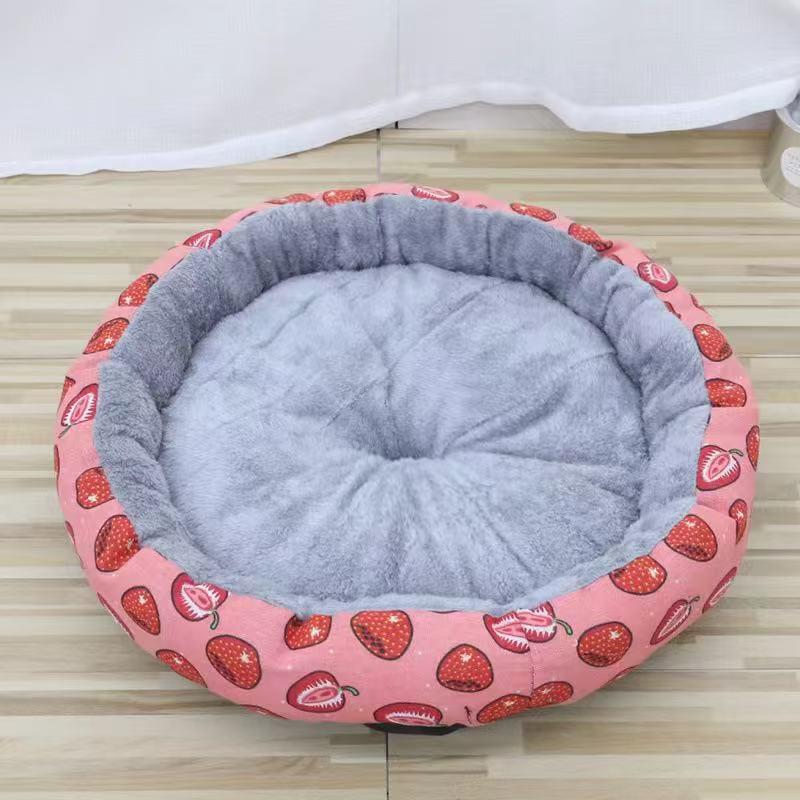 Warm Plush Cat Bed & Sleeping Pad - Cozy Four Seasons Pet Nest