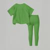 Boys And Girls Set Kids Casual Short Sleeve Top And Long Pants Set