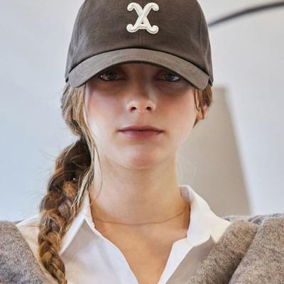 VARZAR VA Curved 3D Logo Ball Cap Brown