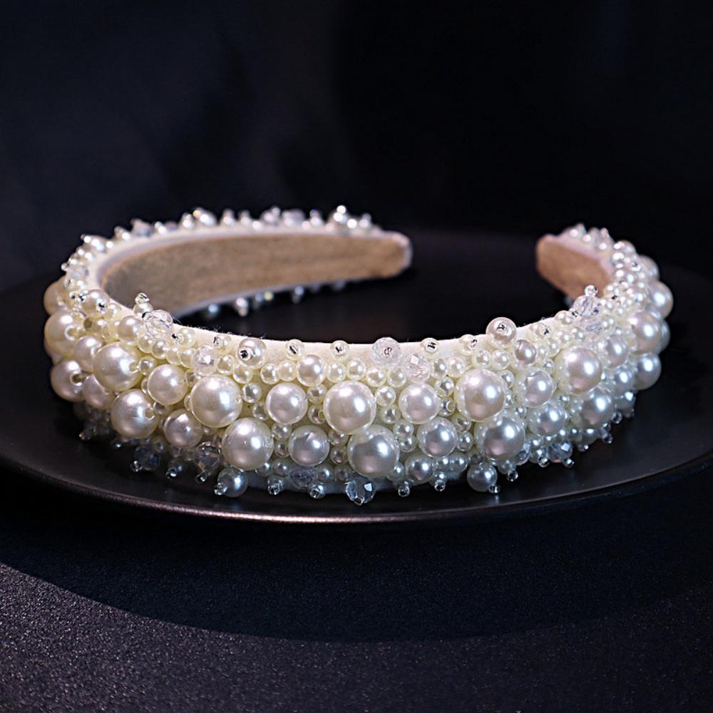 1 Piece Bridal Headband, Bridal Wedding Beaded Headband, Suitable for Formal Occasions and Bridal Hair Accessories