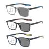 Modische Progressive Multifokale Photochrome Lesebrille Intelligente Farbwechselnde Lesebrille +1.0 bis +4.0 Presbyopie Brille