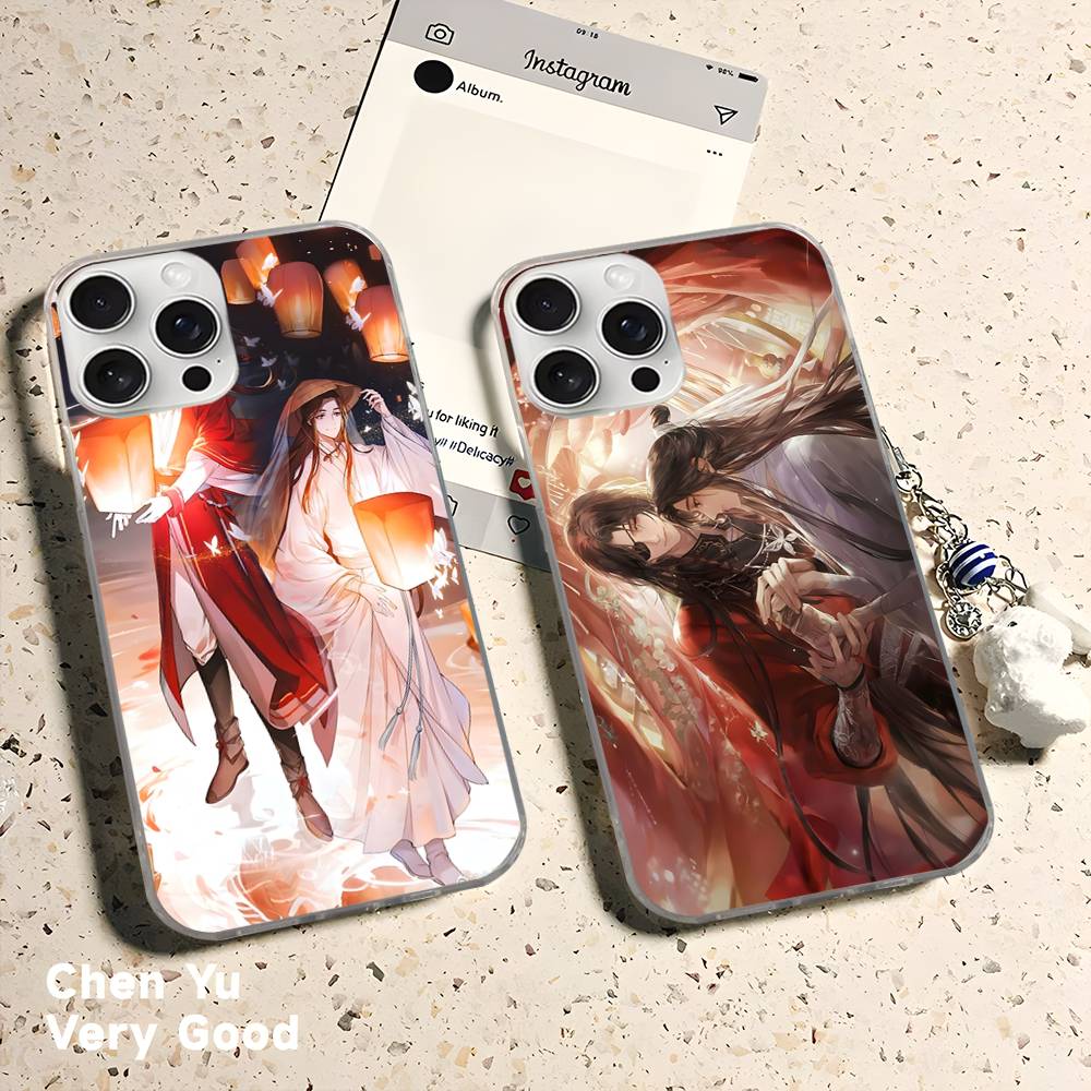 Heaven Officials Blessing Phone Case For IPhone 11 12 13 14 15 16 17 Plus Pro Max Satin Laser Glossy Cover