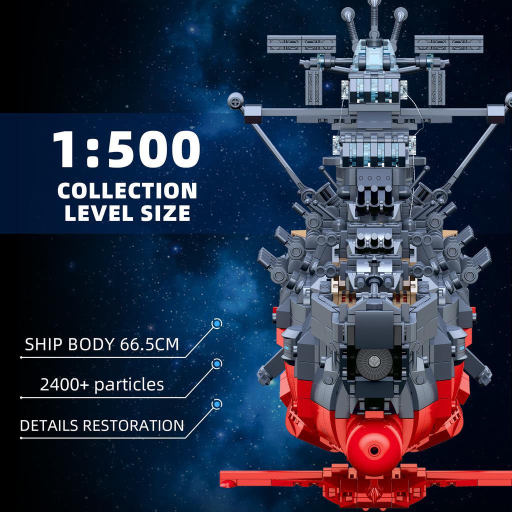 High-Quality 2465Pcs Space exploration High-Quality Astral High-Quality Vanguard High-Quality Battleship High-Quality Building High-Quality Blocks