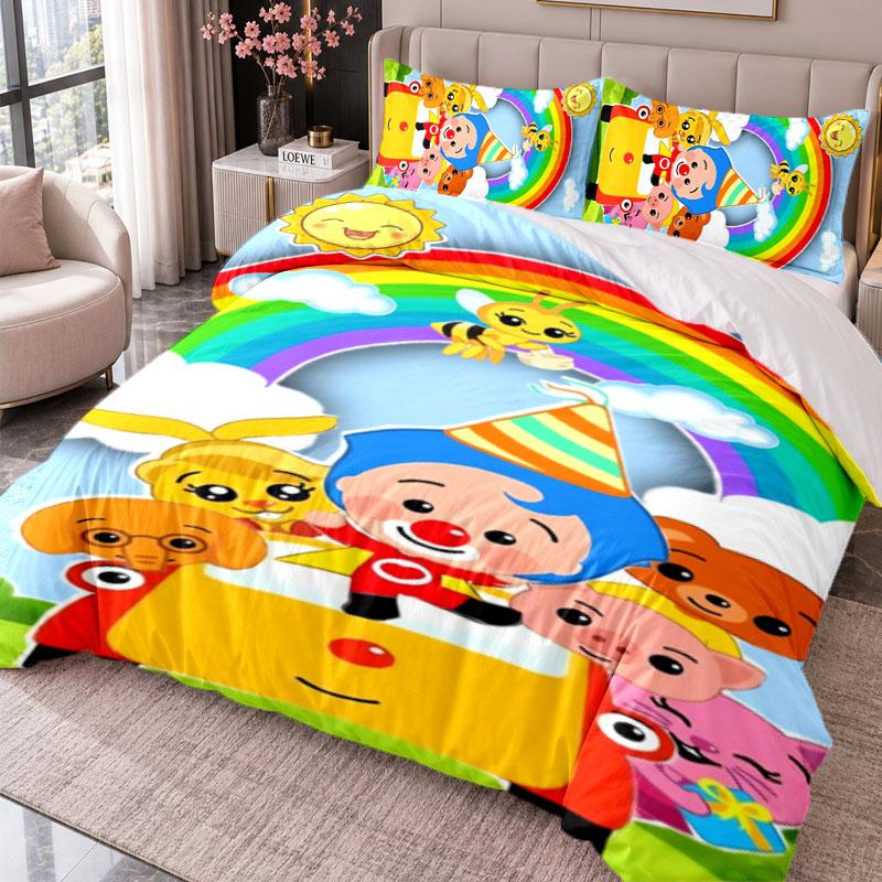 El Payaso Plim Plim 3Pcs Bedding Set Duvet Cover With Two Pillowcases For Bedroom Home Decoration