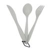 3 Piece Camping Cutlery Set Reusable Plastic Fork Spoon Knife Set Dishwasher Safe Lightweight Portable Outdoor Utensils 6 Pack
