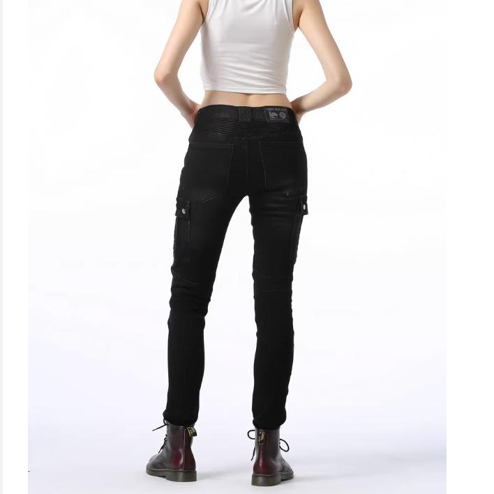 LOONG+BIKER Motorsykkelkjørebukser Jeans For Kvinner+ Offroad Motorsykkelbukser Anti-Fall Bukser