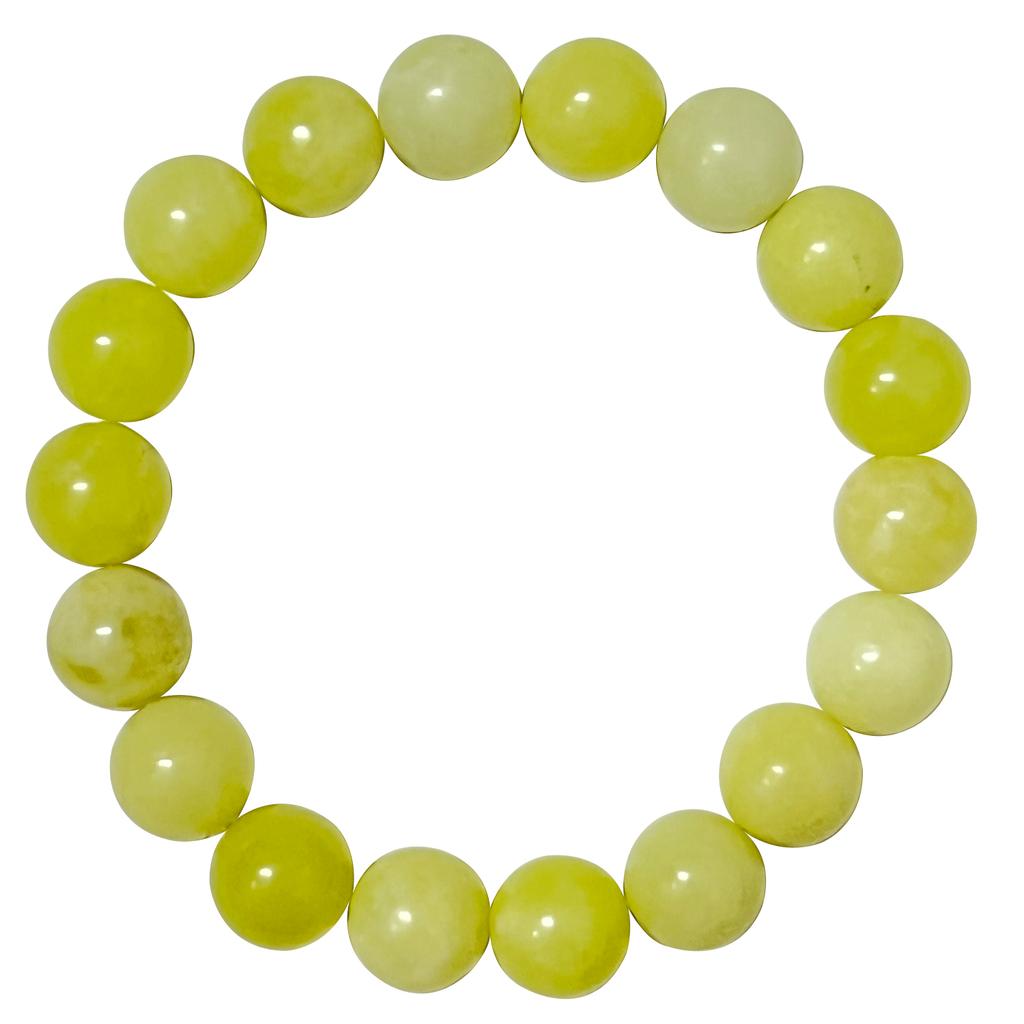 Natural Stone Beaded Bracelets for Women 10mm Round Beads Chalcedony Bangle Handmade Jewelry Gifts