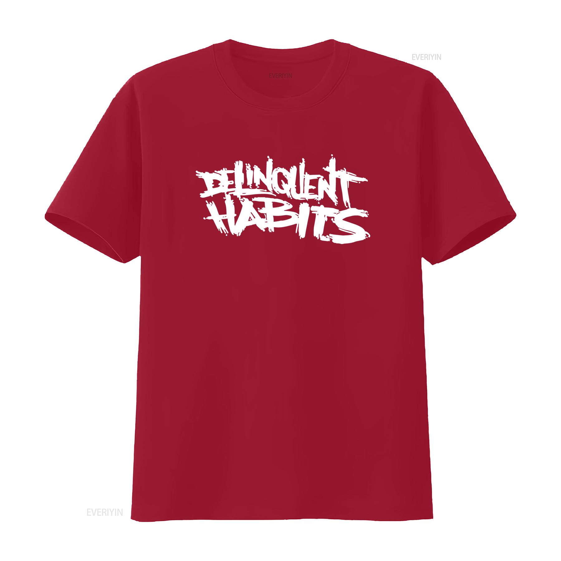

Delinquent Habits T Shirt Available in Sizes Small to 4Xl vintage Washed Soft Stylish Stretched Versatile Top For Everyday Wear S