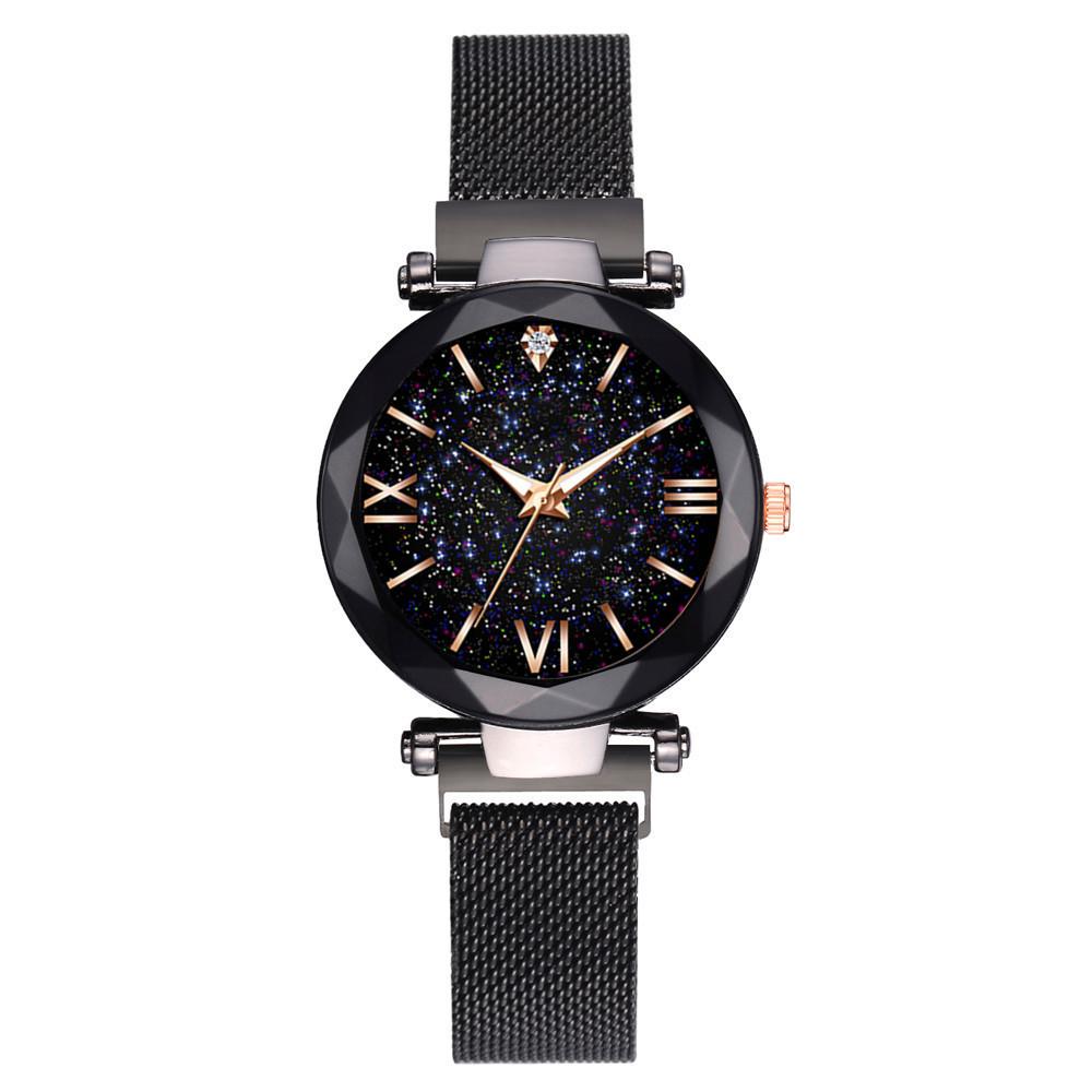 Reloj Mujer Luxury Starry Sky Women Watches Magnetic Mesh Belt Band Watch Women's Fashion Dress Wristwatch Zegarek Damski
