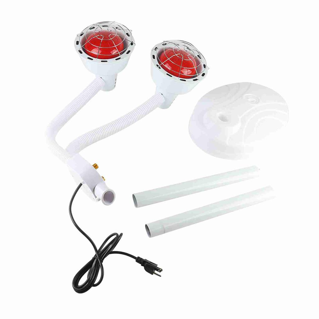 Double Head Adjustable Infrared Light Heating Therapy Floor Stand Beauty Treatment Lamp