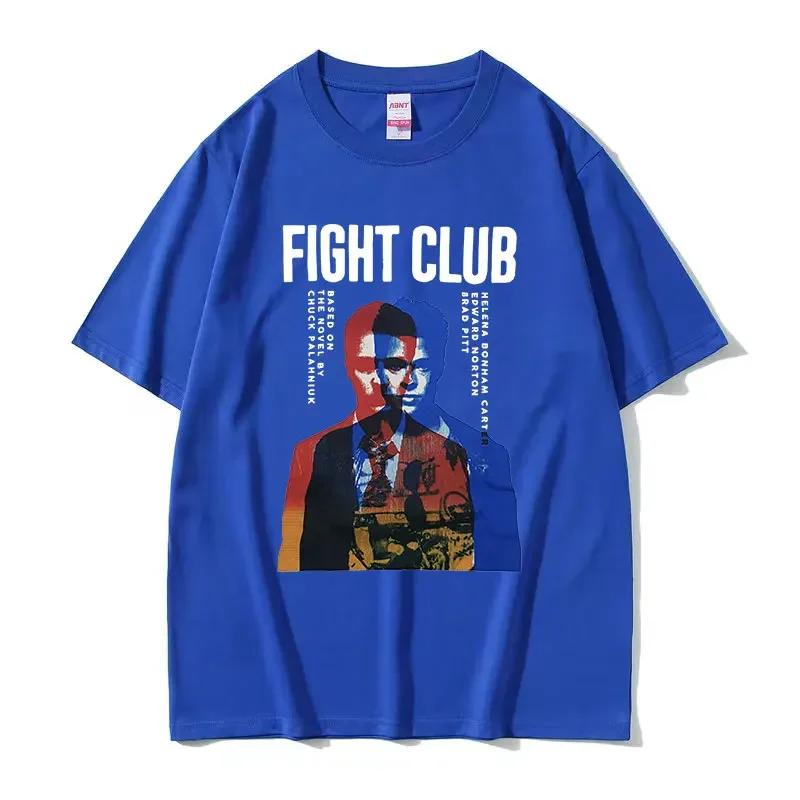 Limited Movie Fight Club Graphic Tee Shirt Unisexs Vintage Fashion High Quality Tshirt Casual Clothing Oversized Cotton T Shirts