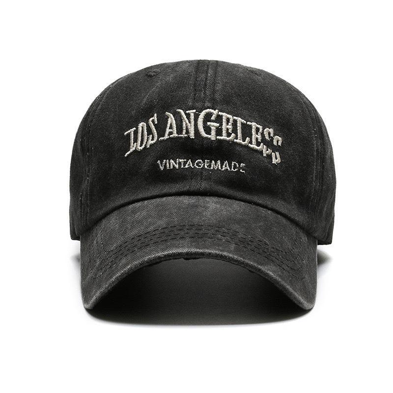Deep top big head circumference letter baseball cap women's versatile fashion embroidery sunscreen showing face small eaves sunshade cap