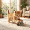 2PCS Funny Simulation Mouse Toy Automatic Squeaky Plush Kitten Toy Cat Teaser Wand  Indoor Play
