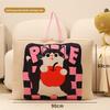 Cartoon Cat Plush Cotton Comforter Storage Bag For Travel And Bedroom Organization