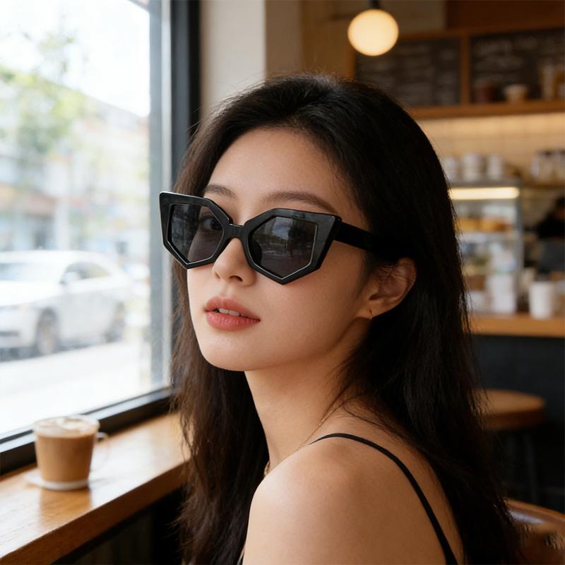 Irregular Sexy Cat Eye Sunglasses Women Men Personality Premium Feel Sun Glasses Daily Commute Travel Glasses