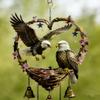 2D Acrylic Flat Heart Bird Wind, Spring Summer Indoor Outdoor Hanging Decoration Ornament