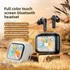 Color Touch Screen Noise Reduction Bluetooth Headset 5.4 Multi-function Wireless Bluetooth Headset
