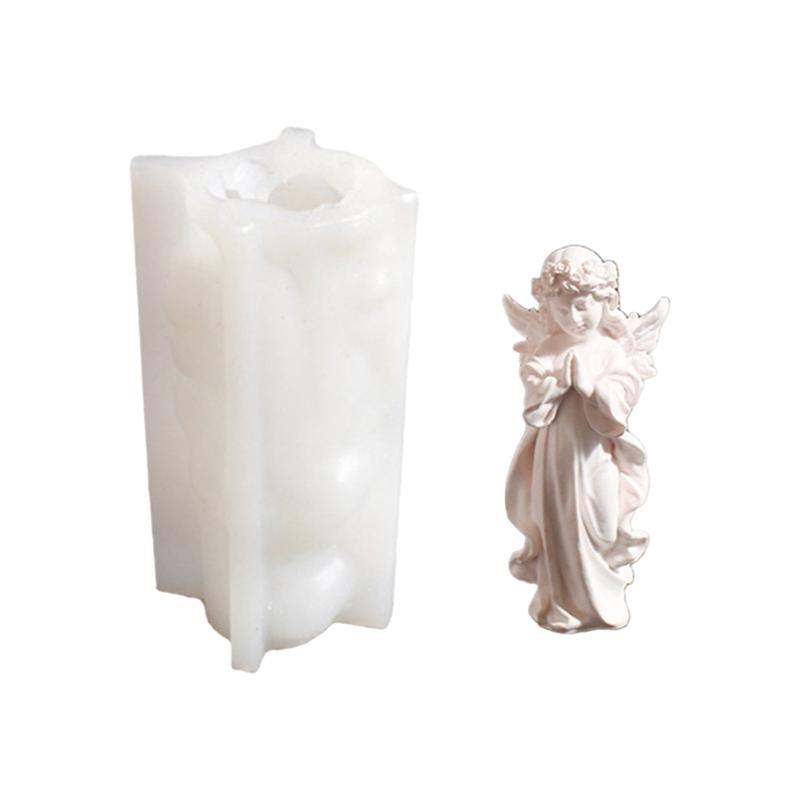 

F3KD Silicone Angel Shaped Mold for Creating Epoxy Resin Handmade Wedding Decoration Mould Handmade Tool
