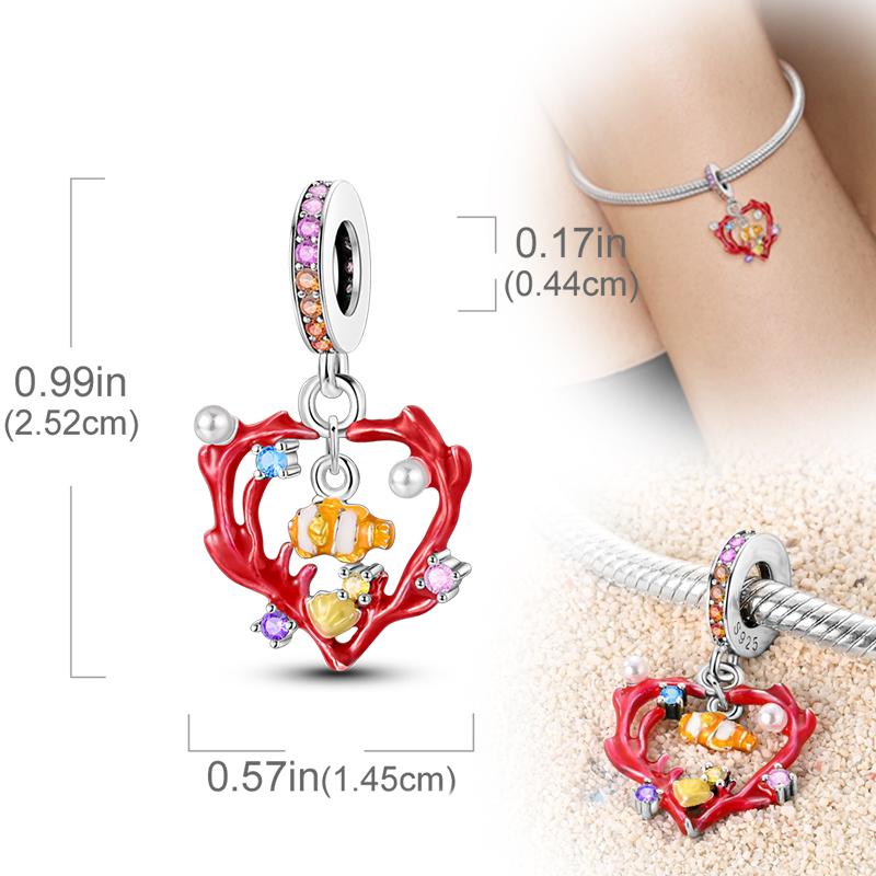 New Original Copper Charms Beads Pendants For Original Bracelet Necklaces Charm Women Diy Jewelry Gifts