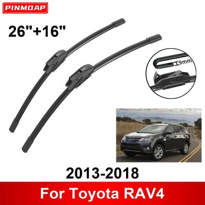 Auto stěrač pro Toyota RAV4 2013-2018 26" + 16" Čepele předního zadního stěrače Příslušenství ke kartáčům 2013 2014 2015 2016 2017 2018