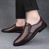 Classic Brand Men's Genuine Leather Shoes Office Business Dress Shoes Men's Loafers Casual Driving Shoes Anti Slip Free Delivery