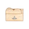 Vivienne Westwood Metallic Crinkle Heart Card Wallet 54030008w L00a7 R401