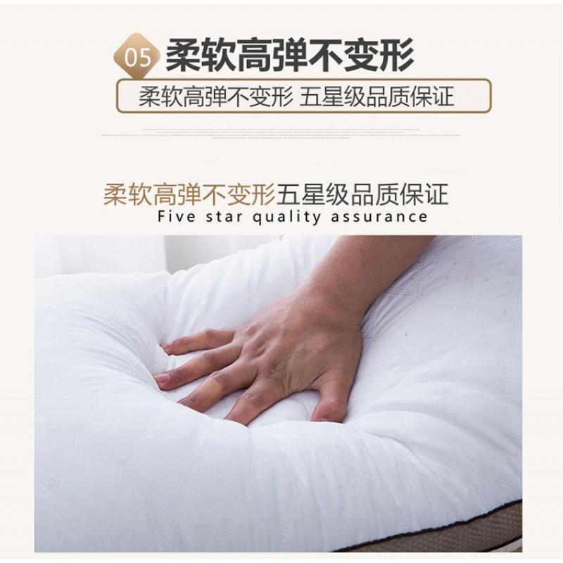 Hotel-Grade Washable 3D Quilted Microfiber Pillow With Soft Brushed Fabric 48x74cm 600g/750g/950g