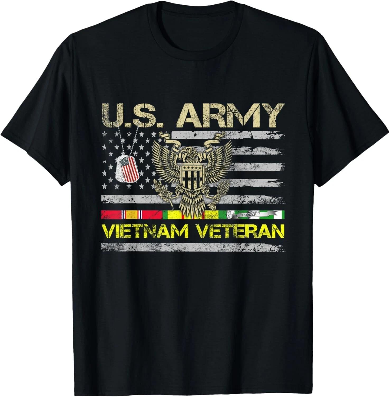 U_S Army Vietnam Veteran T-Shirt Vietnam War Veterans Day Gift Unisex T-Shirt L
