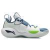 New LiNing All City8 All City 8 Cushioning Anti Slip And Wear Resistant Low Top Basketball Shoes Blue White ABAQ069-1
